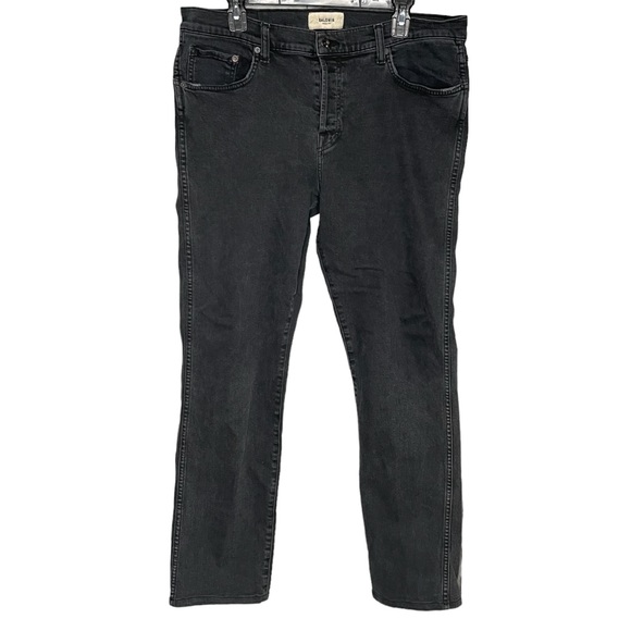 Baldwin jeans Henley slim leg button fly black gray smoke size 36 - Picture 1 of 7